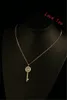 Классическое ожерелье с полым цирконом, кулон, позолоченная цепочка, колье, ожерелье, винтажное ожерелье с подвеской в виде ключа для женщин, вечерние Costum1838