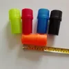 Plastic flesmolen schaamer lucht strak rookgereedschap accessoires hand tabak kruidenhoes opslag 3 lagen grinders breker 5 kleuren