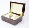 boîte de montre boîte de montre en bois de luxe avec oreiller paquet cas montre stockage cadeau boxs glitter2008