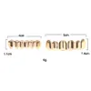 New Custom Fit 14k Gold Plated Hip Hop Teeth Grillz Caps Top & Bottom Grill Set for Man