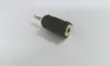 100 Uds. Conector macho estéreo chapado en oro de 2,5mm a adaptador de audio jack hembra estéreo de 3,5mm y 1/8"