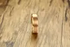 Pierścień ślubna 6 mm Rose Gold Thruesed Tungsten Eens Męs