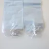 Saç Uzantıları PVC Plastik Paket Çanta Paketleme Çanta Pothhook Ile 12-26 inç Paketleme Saç Atkılar Bant Saç Uzantıları Düğme Kapatma