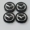 4pcs 56mm لـ Mazda 3 5 6 Cx5 Cx7 Cx9 Rx8 Mx5 Miata MPV Center Center Cap 56mm Silverblack2894804