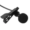 Microfone portátil 3.5mm Jack Clip-On Lavalier Mini Condensador Condensador Microfones Mic Mikrofonu Para Smartphones Fone de Ouvido Portátil