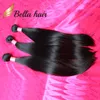 11A One Donor Bundle de cheveux vierges brésiliens les plus épais 3pcs / lot Double Drawn Soie Péruvienne Cheveux Raides Armure Raw Indian Human Extension BellaHair