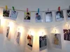 Newest clip string light 5v warm white rgb led strips clips decorative lamps for picture wall christmas wedding party decoration