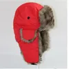 Uomini più calde di Earflap caldo Trapper russo Cappelli del bombardiere impermeabile panno Winter Snow cappello del pattino di inverno delle donne Cap Fashion caldo colorate di alta qualità