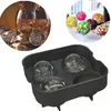 Barra redonda de silicona para whisky, cubitos de hielo, molde para hacer bolas, molde para esfera, bandeja para fiestas E00138 BARD