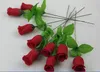 Factory wholesale silk flower simulation flower Artificial Bud single roses small branch of row sign Small single rose bud