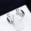 Anel de prata esterlina banhado 10 peças muito misturado estilo EMR4, marca nova explosão modelos moda 925 anel de placa de prata