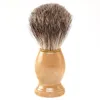 Man Face Cleaning Brush Natural Wood Handle Superfine Pure Blaireau Shaving Beard Brush Shaving Brush Male Cleaning Tool