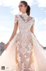 Llorenzorossib Ridaal Trouwjurken Wens Sash Sexy Backless Custom Made Bridal Towns Applique Afneembare Mermaid Trouwjurk