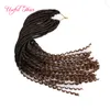 Goddness crochê 22 polegadas deusa locs cabelo meio reto meio encaracolado tranças extensão de cabelo sintético trança faux locs crochê bra4364226