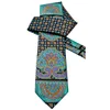 E10 Mäns band Hanky ​​Multicolor Black Blue Turquoise Floral Slips Set 100% Silk Whole 277s