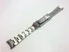 Correa de 20 mm, correa de reloj de acero inoxidable sólido de alta calidad, hebilla de cierre desplegable ajustable con extremo curvado para pulsera de reloj SOLEX 264a