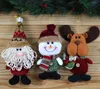 2017 Hot Sale Santa Claus Snow Man Reindeer Doll Christmas Decoration Xmas Tree Hanging Ornaments Pendant Kids Best Gift