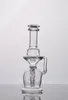 Klein glass bong recycler oil rig dab Solid Base Siren Apparatus Klein with the slowest recylcer bong Quartz banger Two function