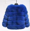 Pelliccia da donna finta di buona qualità nuova moda di lusso volpe gilet da donna corto inverno giacca calda cappotto gilet varietà di colori per la scelta