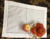 Home Textiles 12pcs lot 14x20 White Linen Table cloth With Hemstitched edges Perfect Placemats305y