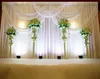 3 * 6m Wedding Party Stage Celebration Tło Satynowa Zasłona Świąteczna Pilar Sufitowy Tło Dekoracji Małżeństwo Weil WT016