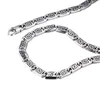 2016 New Exaggerated Stainless Steel High Polished Chains Necklace & Bracelet 2pcs Jewelry Set Men Punk Bangle Fashion Joyas