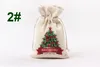 Christmas Canvas Santa Claus Drawstring Bags Xmas Gifts New Hot Santa snowman Christmas decorations candy gift Sack Bags, 9 items to choose