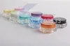 2000pcs/lot 3G Square Cream Jars Clear Plastic Makeup Sub-bottling,Empty Cosmetic Container,Small Sample Mask Canister