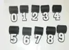 wholesale Números de silicona número digital colgante collar de béisbol de softball Accesorios Número de goma Colgantes Joyería