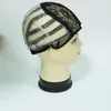 かつらを作るためのかつらのキャップ調整可能なストラップバックスイスレース織りネットヘアエクステンション