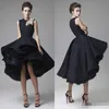 Krikor Jabotian Prom Dresses Hand Ręcznie Made Flower Jewel Neck Dark Granatowy Długość Suknie Wieczorowe 2019 Party