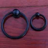 65mm Shaky Drop anneau boutons noir bouton de tiroir poignées de traction noir armoires de cuisine commode placard meubles poignées tire boutons