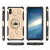 100 pcs Luxury Engrenagem PC TPU Armor Hybrid Case Capa com o Antener para iphone x 6 6S 7 8 Plus Nenhum pacote