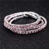 20PCs women's 1 row rhinestone Elasticity alloy beautiful cuff bangles bracelets