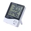 Indoor kamer LCD elektronische temperatuur vochtigheidsmeter digitale thermometer hygrometer weerstation weerstation wekker