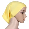 All'ingrosso-Donne Islamico Hijab Cap Sciarpa Tubo Cofano Capelli Avvolgere Fascia per la testa colorata