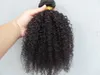 new arrive brazilian kinky curly hair weft hair extensions unprocessed curly natural black color human extensions can be dyed