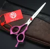 580 # 6 '' Brand Purple Dragon Top Grade Big Gem Frisör Saxar JP 440c Home Salon Barbers's Cutting Scissors Hair Shears