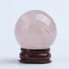 HJT Whole 70G Natural Rose Crystal Sfera Bullpink Kryształowa Kula Zaucznia dla Chrismas Dekoracje domu Małe kryształ BA5182676