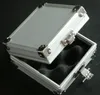 5PCS Partihandel Silver Tattoo Machine Case Alloy Aluminium Case Box för Tattoo Gun Machines Supply Kit