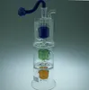 Chèvrefeuille de verre en fibre de bambou ---- plate-forme pétrolière bongs en verre conduite d'eau épaisse pyrex mini conduite d'eau liquide capiteuse sci, couleur livraison aléatoire