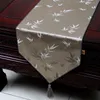 Corridore da tavolo in jacquard di bambù di lunghezza corta Luxury High End Stile cinese Broccato di seta Tovaglia da tè Decorazioni per la sala da pranzo Tovagliette 150x33 cm