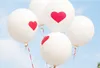 100st Latex Red Heart Balloons Round Balloon Party Wedding Decorations Grattis på födelsedagsjubileum 12 tum325m