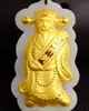 Gold embedded yuk-man god of wealth (money star shining). Lucky necklace pendant.