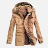 Herren Daunenparkas Großhandel - Plus Größe 5XL Winter Dicker Mantel Männer Baumwolle Pelzkragen Russische Lange Herren Slim Fit Mode Outcoat Warm Schnee Ja