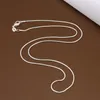 Retail 10st 925 Silver Smooth Snake Chains Halsband 1mm Snake Chain Mixed Size 16 18 20 22 24 tum Hot Sale