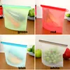 Silicone Food Storage Bag Containers Eco-vriendelijke herbruikbare voedingsmiddelen Wraps en omvat luchtdichte afdichting Preservaatzakken voor snack Lunch voor groentefruit HH7-157