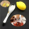 Cuisine Outil Cuillère Forme En Acier Inoxydable Citron Mélangeur Gingembre Râpe Wasabi Ail Outils De Broyage Râpe À Fromage Cuillères À Mélanger ZA0620