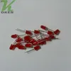 1000 Stück 5 mm rote diffuse LED-Lichtlampe, emittierende Diode, neblige, ultrahelle Perle, Plug-in-DIY-Kit, Übungs-Weitwinkel