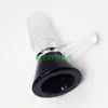 épais 5mm capiteux bol diapositives pour bong violet vert noir blanc 14mm mâle avec poignée accessoire fumeur verre pipe à eau bongs 18mm bols